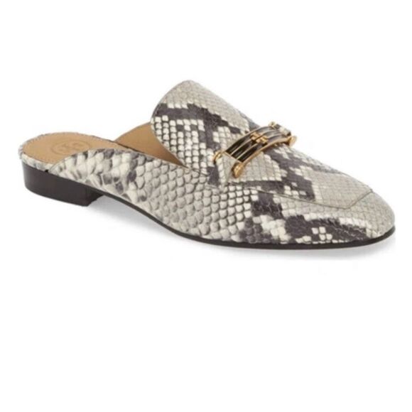 Tory Burch Shoes - TORY BURCH Amelia Leather Snake Print Loafer Mule Slip loafer On Size 7.5